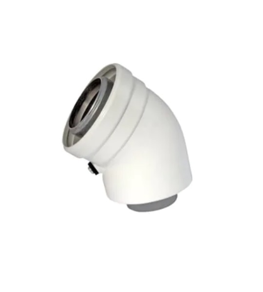 PİYASA 45 DİRSEK Ø60/100 KONVANSİYONEL